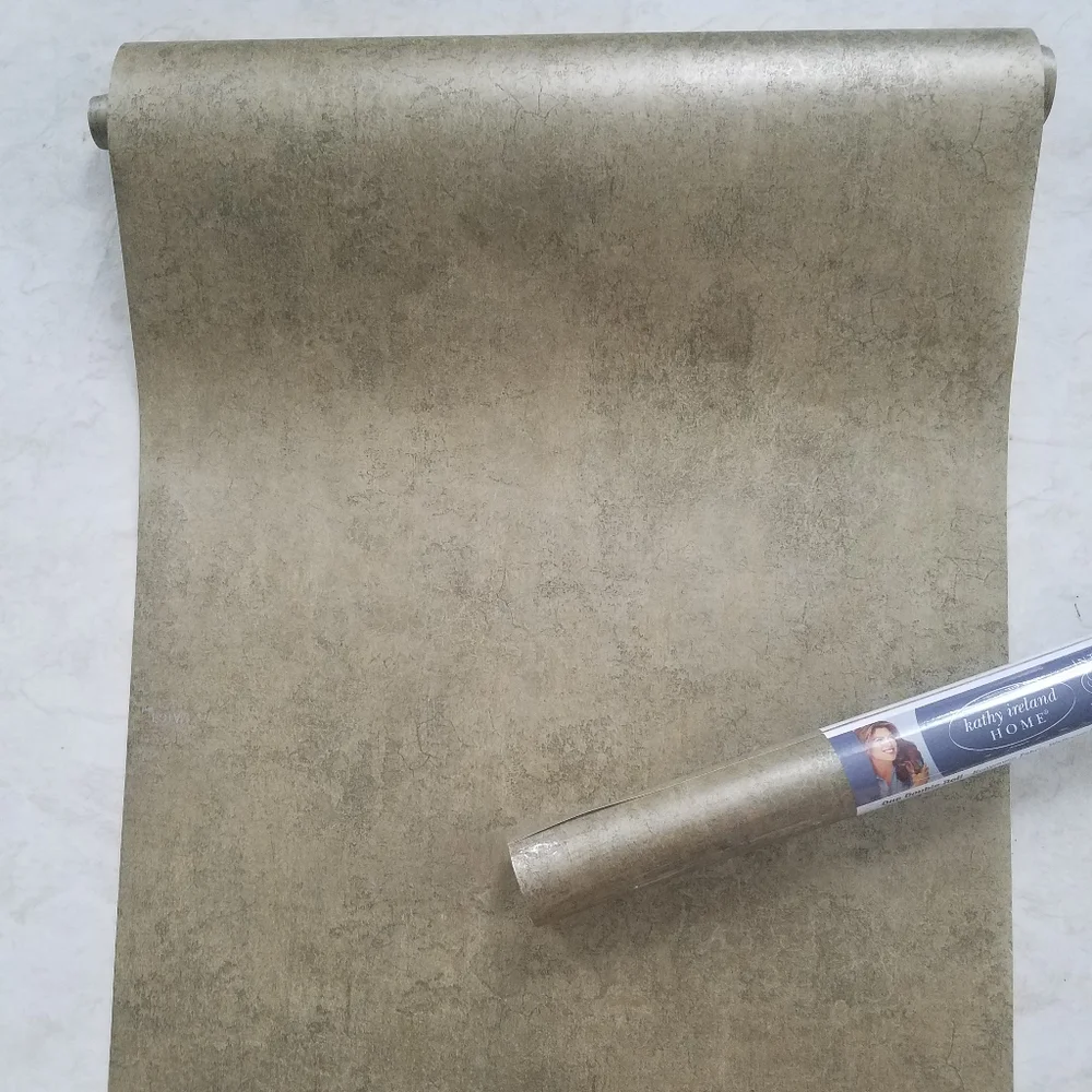 Wallpaper Gold Bronze Crackle Plaster